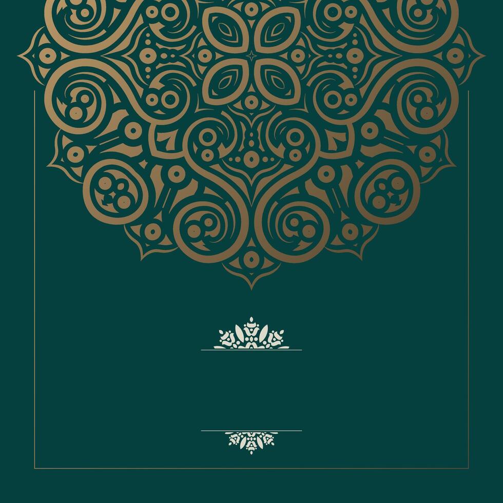 Luxury art mandala background concept vector