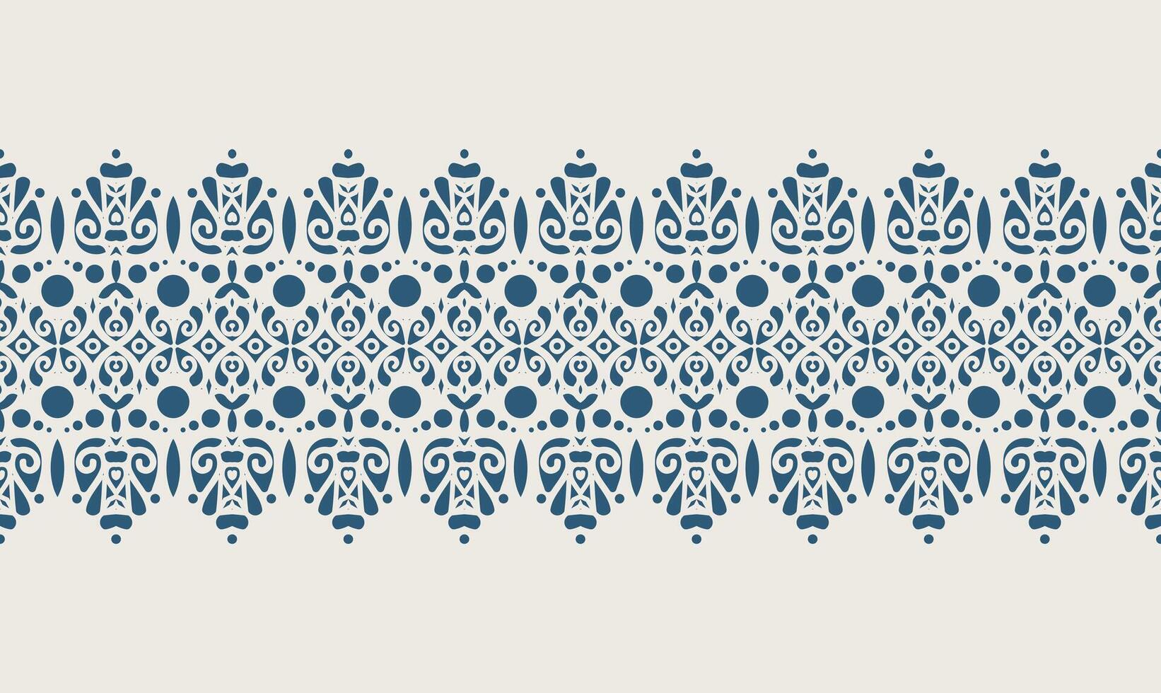 flat ornament pattern border design vector