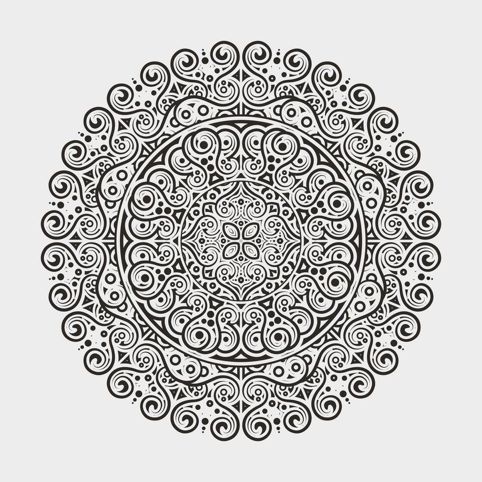 Mandala background design template vector