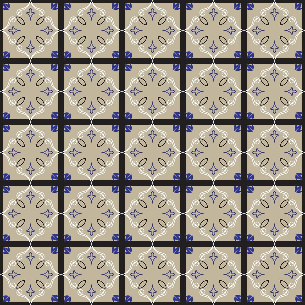 argrey abesque Seamless tile pattern vector
