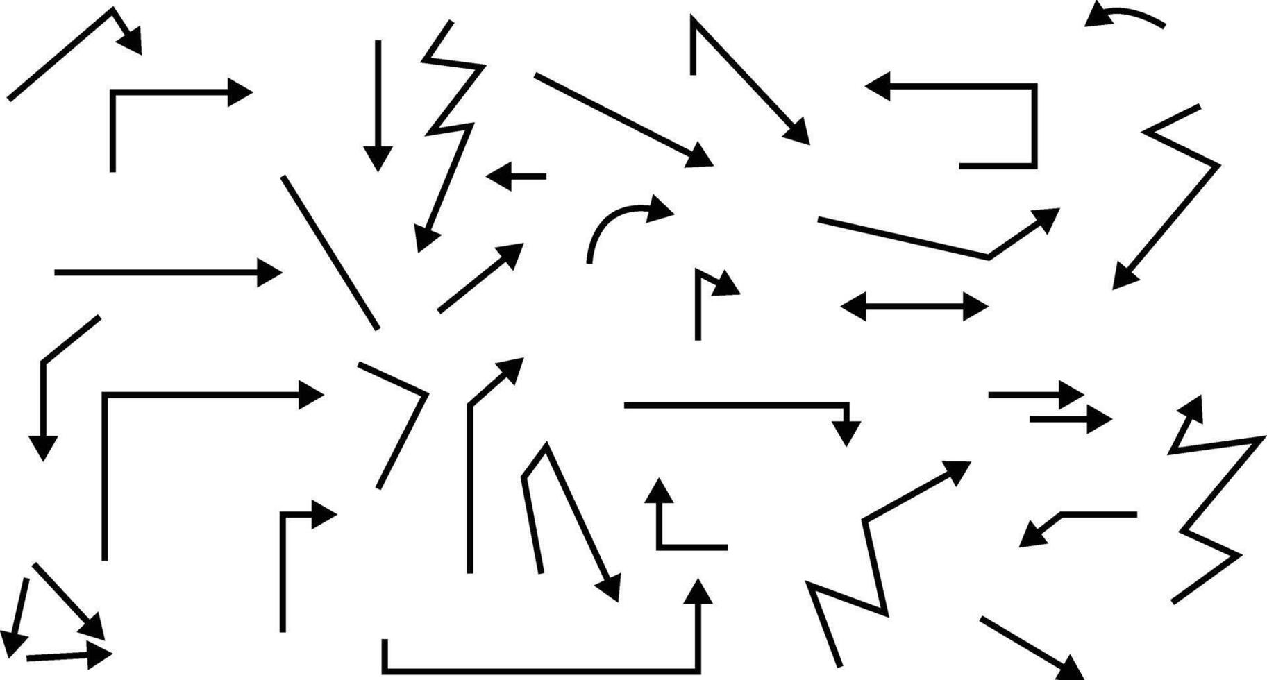 Arrows set. Arrow icon collection. Set different arrows or web design. vector
