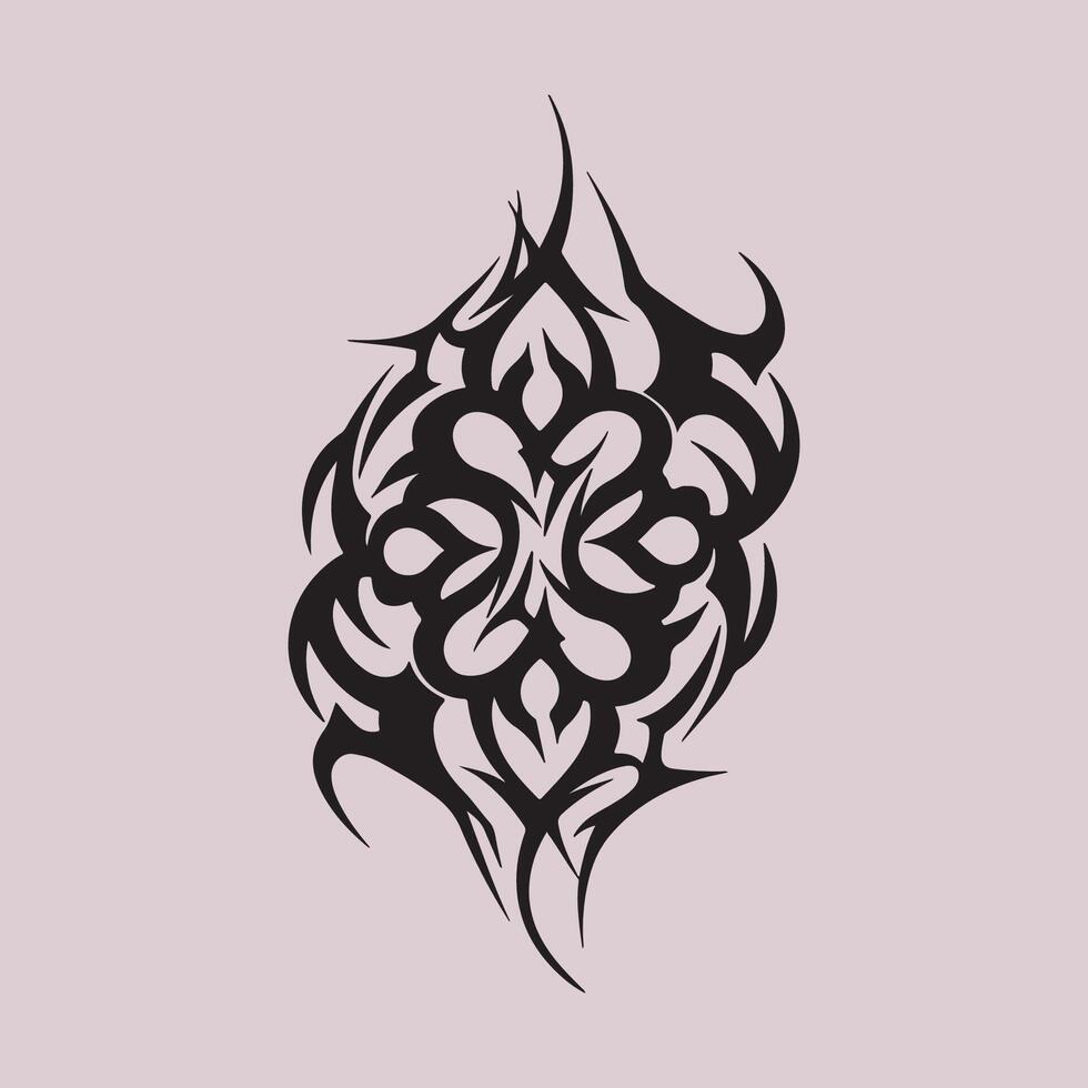 Tribal tattoo unique design on a purple background vector