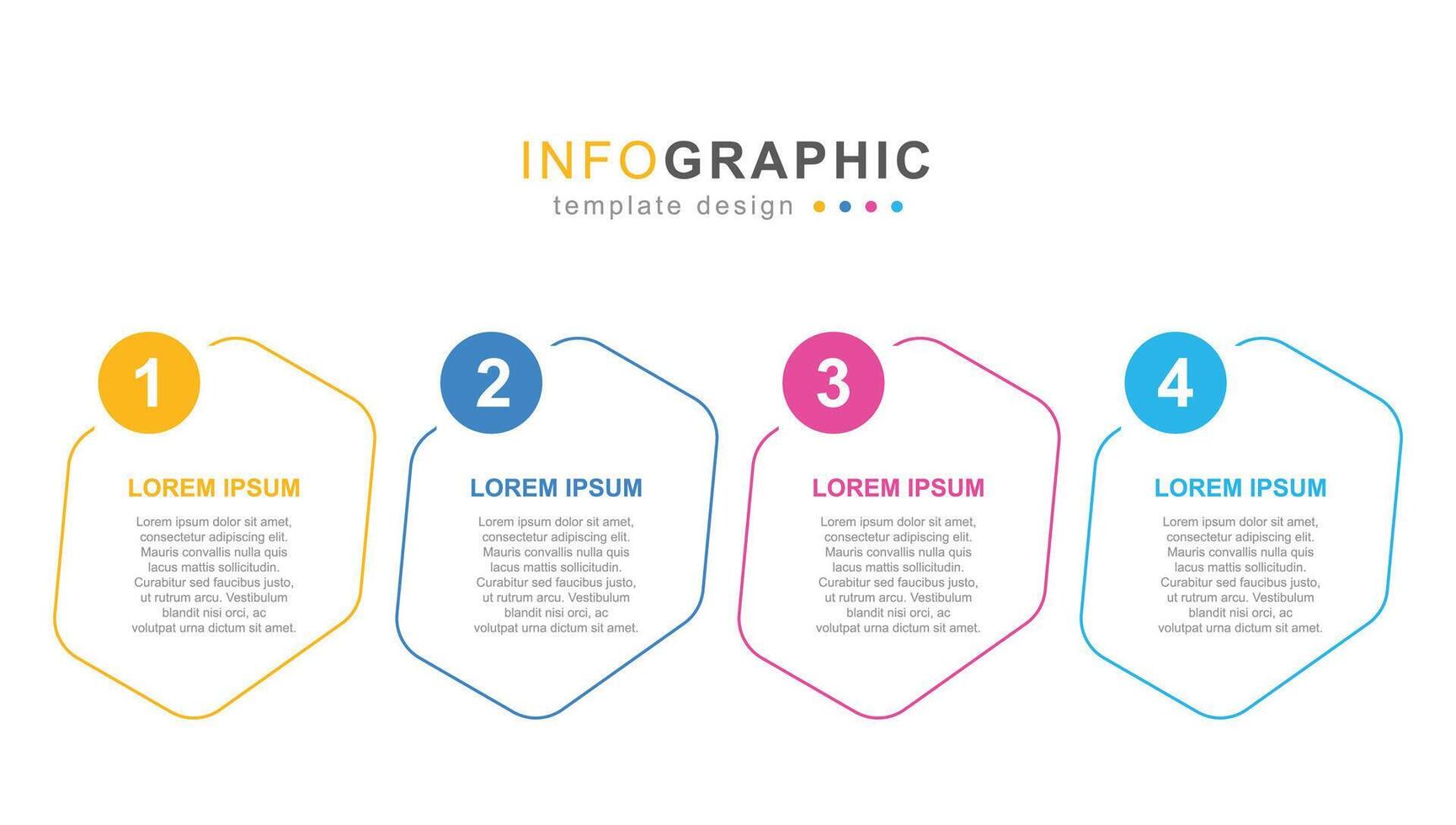 Creative hexagon infographic for business strategy and marketing vector