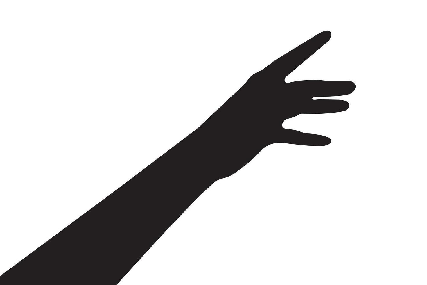 hand silhouettes isolated on white, hand pointing isolated on white, hand pointing at something, hands gesturing black vector