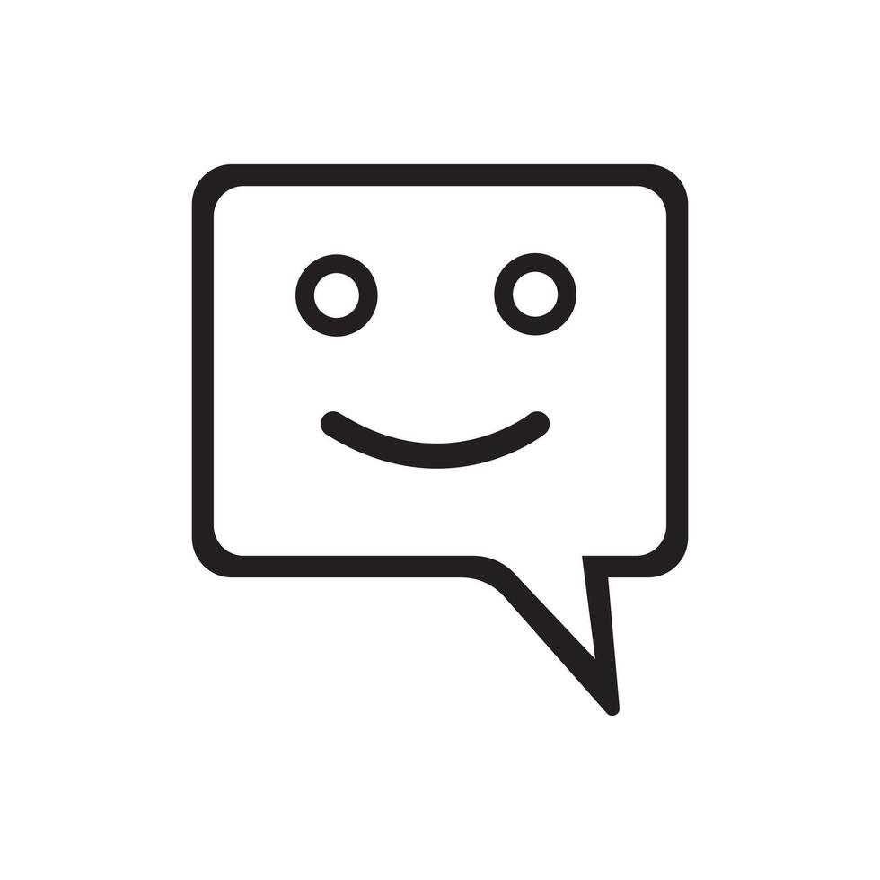 Speech bubble icon . Simple bubble sign, vector