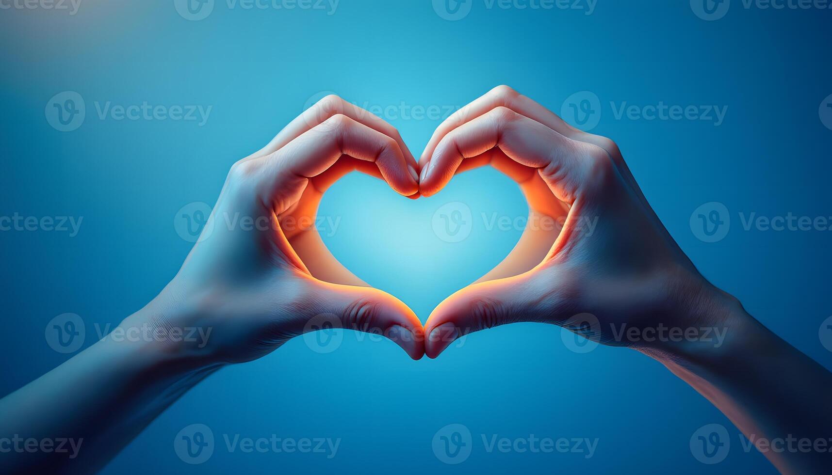 Hands Forming a Heart Shape A Symbol of Love and Affection photo
