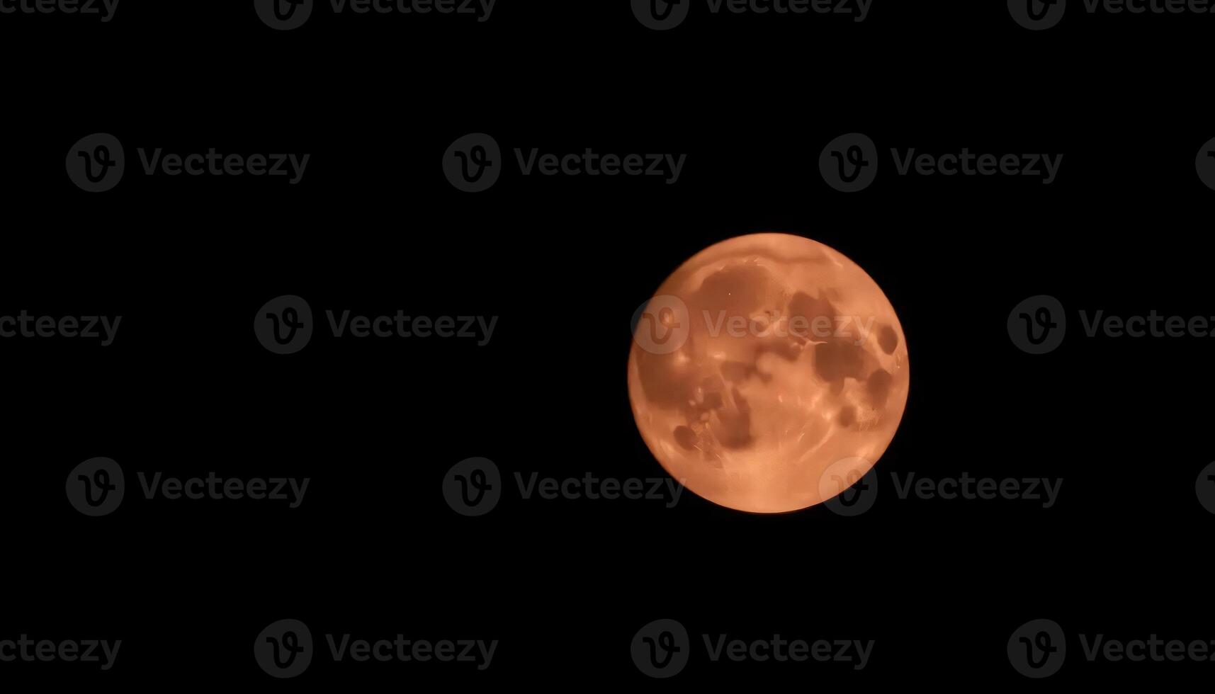 Majestic Orange Full Moon in the Night Sky photo
