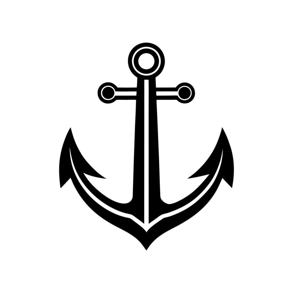 Anchors symbol logo vector