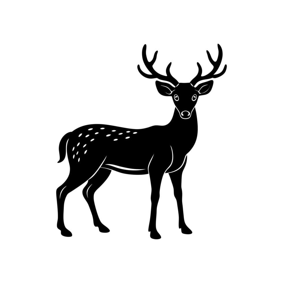 Deer with Antlers Design vector