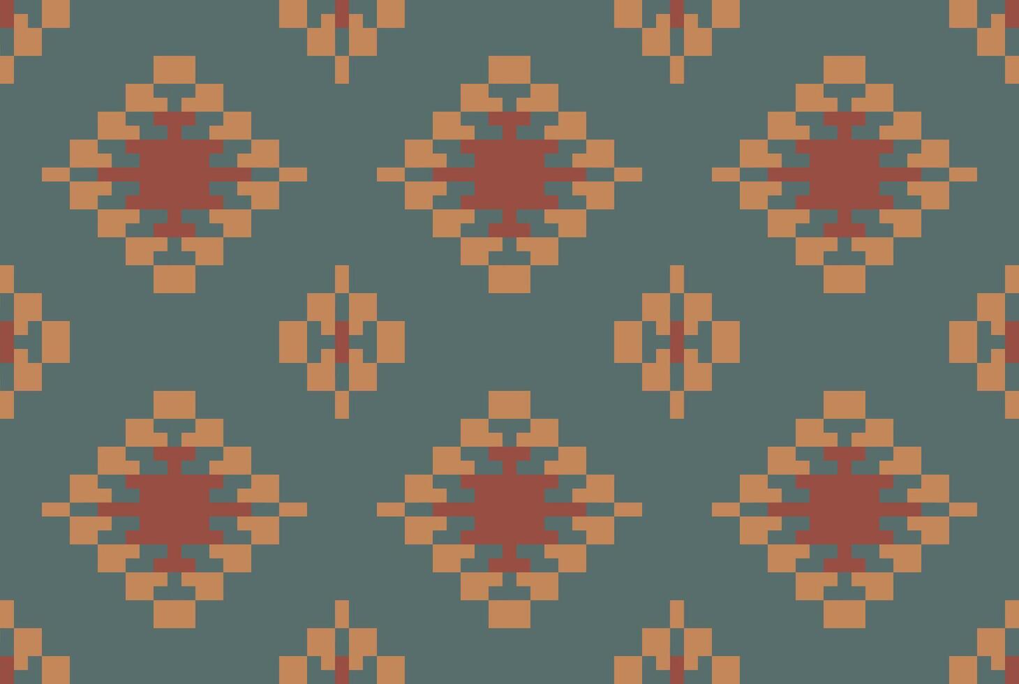Boho Abstract Geometric Pattern Backgroundfolk Embroidery, Aztec Geometric Ornament Print. Design for Carpet, Wallpaper, Clothing, Wrapping, Fabric vector