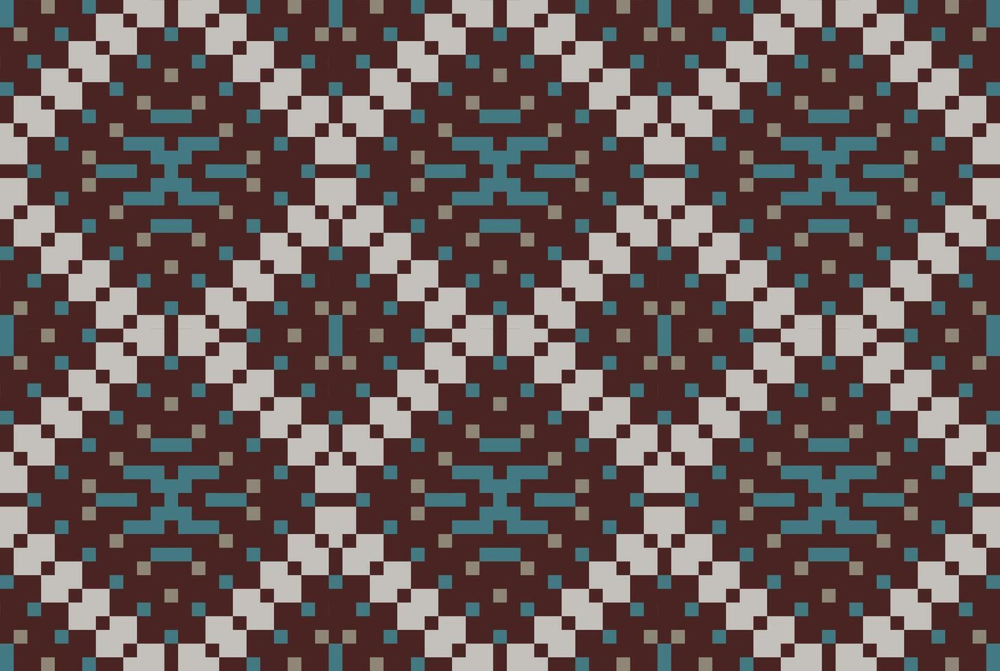 Indian Islamic Geometric Pattern Stencilfolk Embroidery, Aztec Geometric Ornament Print. Design for Carpet, Wallpaper, Clothing, Wrapping, Fabric vector