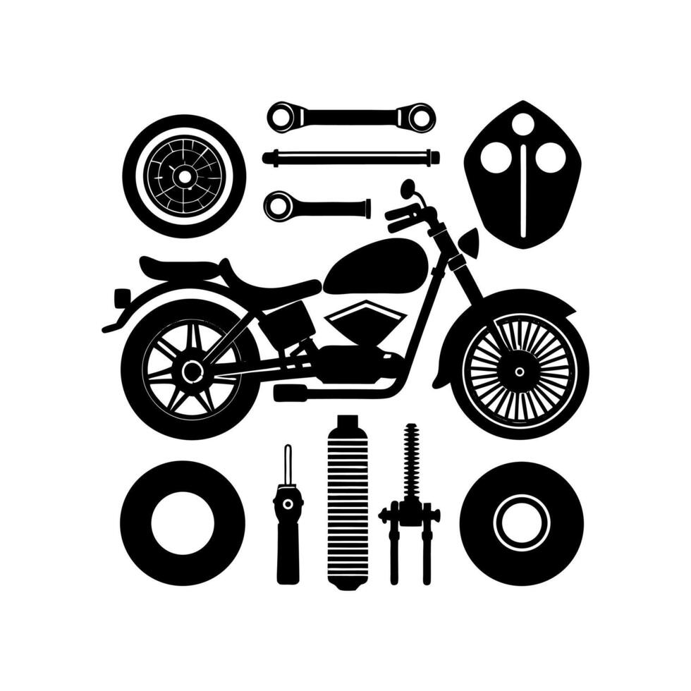 Motorcycle icon art vector
