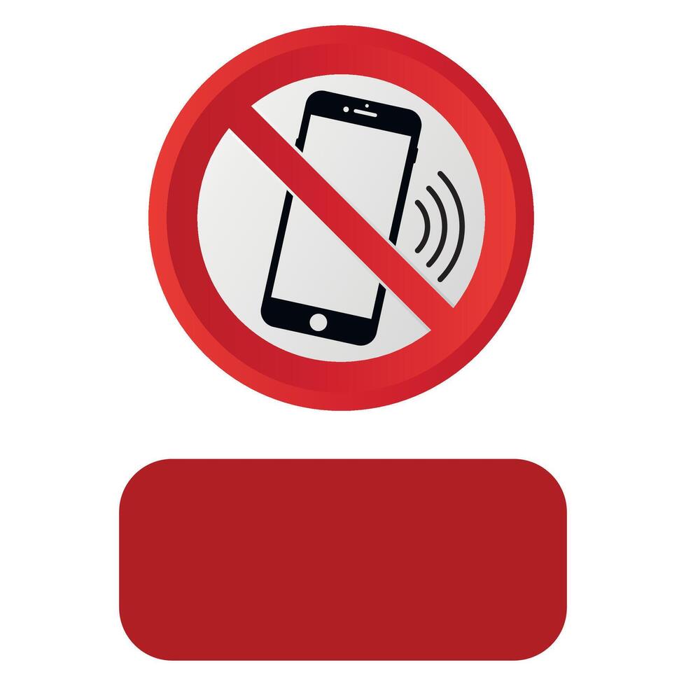 prohibitory red sign icon forbidden to talk on the phone isolated on white background vector