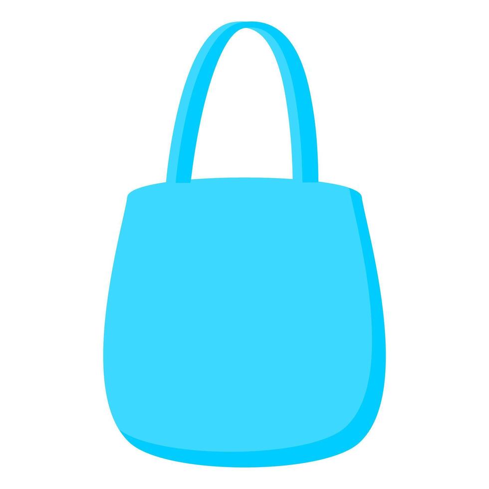 Minimal Blue Tote Bag vector