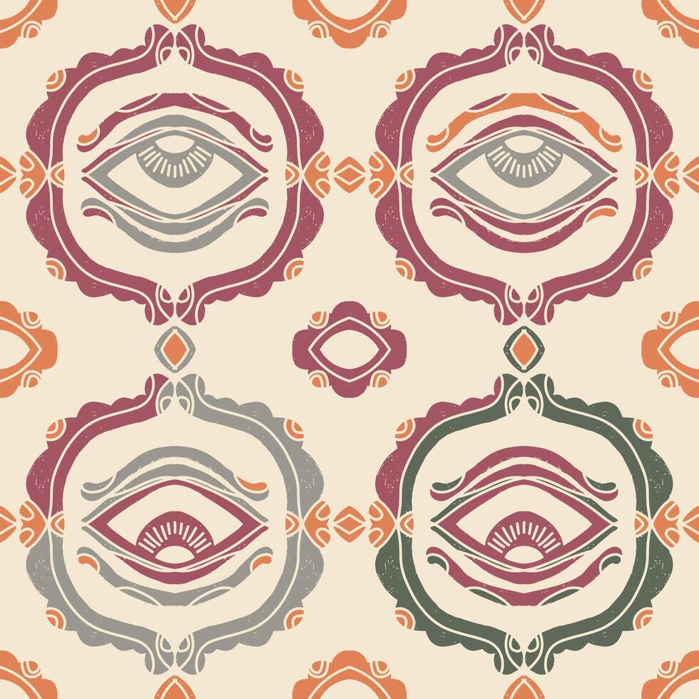 an image of a pattern with ,an eye on it vector