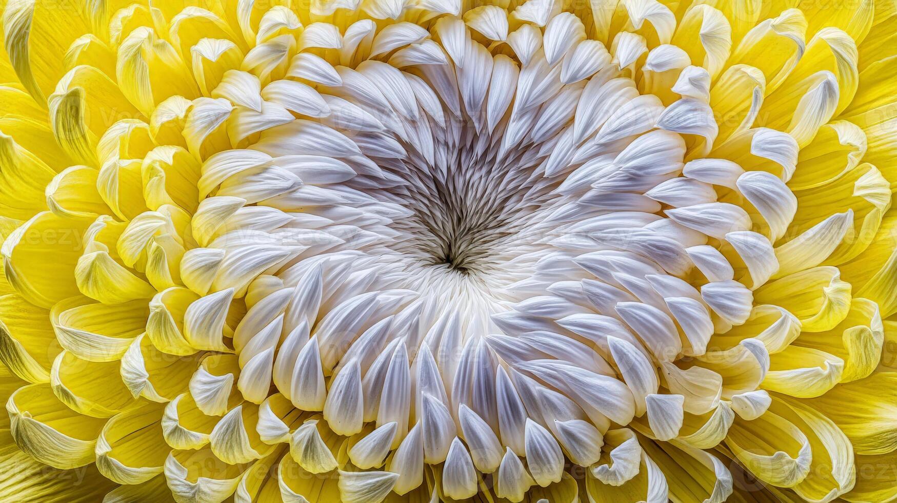 Macro Shot of Vibrant white Yellow Daisy in Full Bloom photo