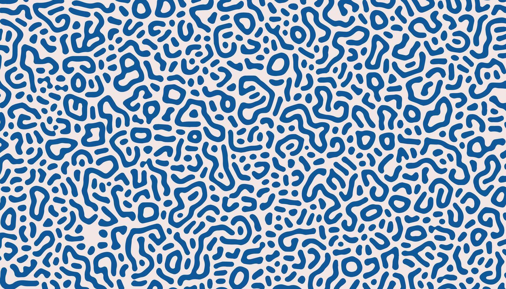 Navy blue psychedelic texture. Abstract background with Turing diffusion effect. Trippy hypnotic abstraction. Bizarre structure. vector