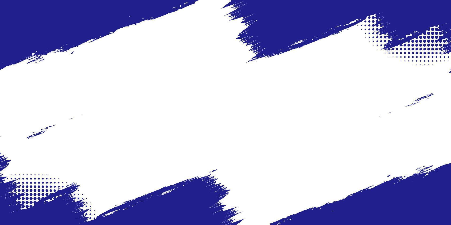 Blue White Abstract Background with Grunge Texture, Brush Strokes, and Halftone Effects for Sport Design vector