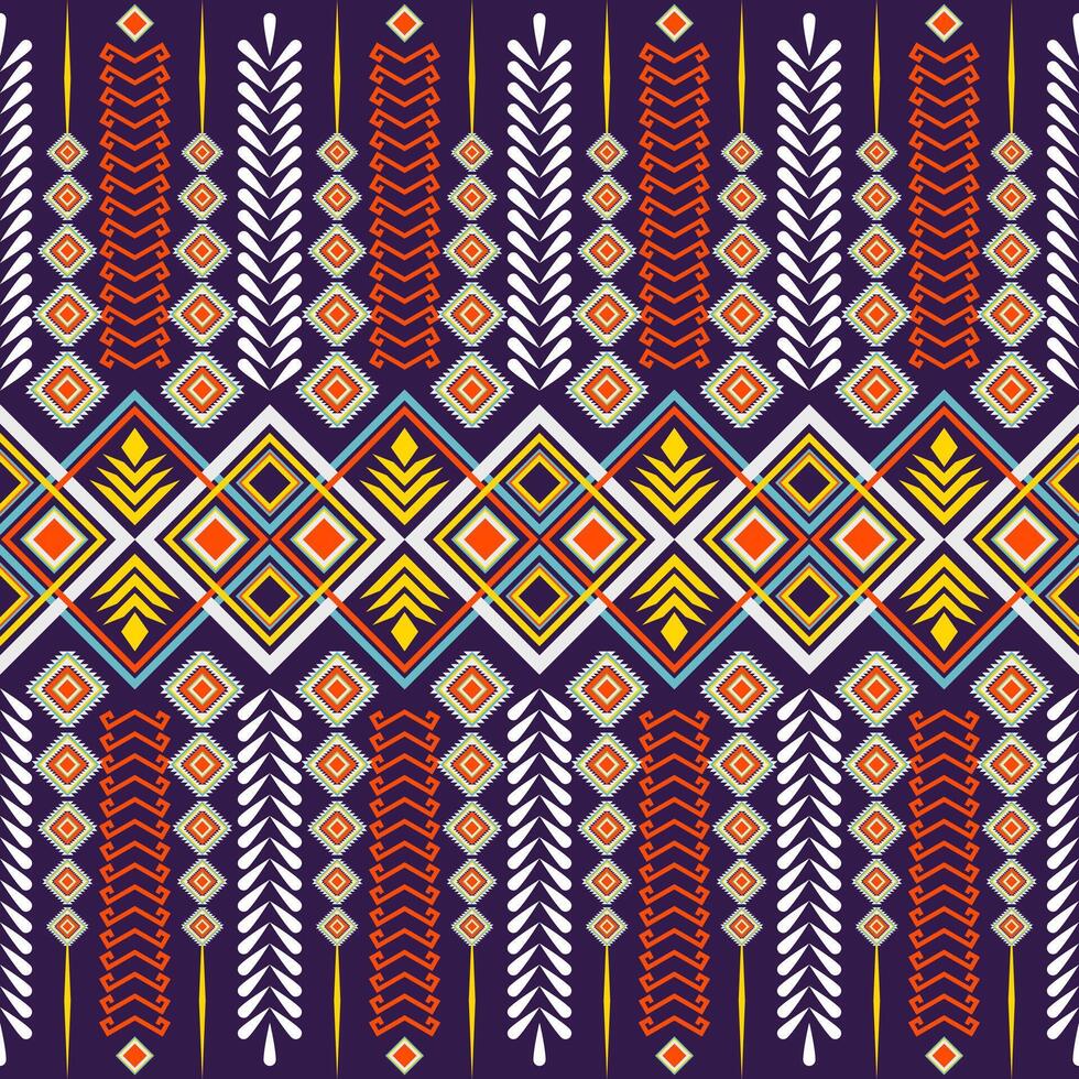 Mix color abstract ethnic pattern. vector
