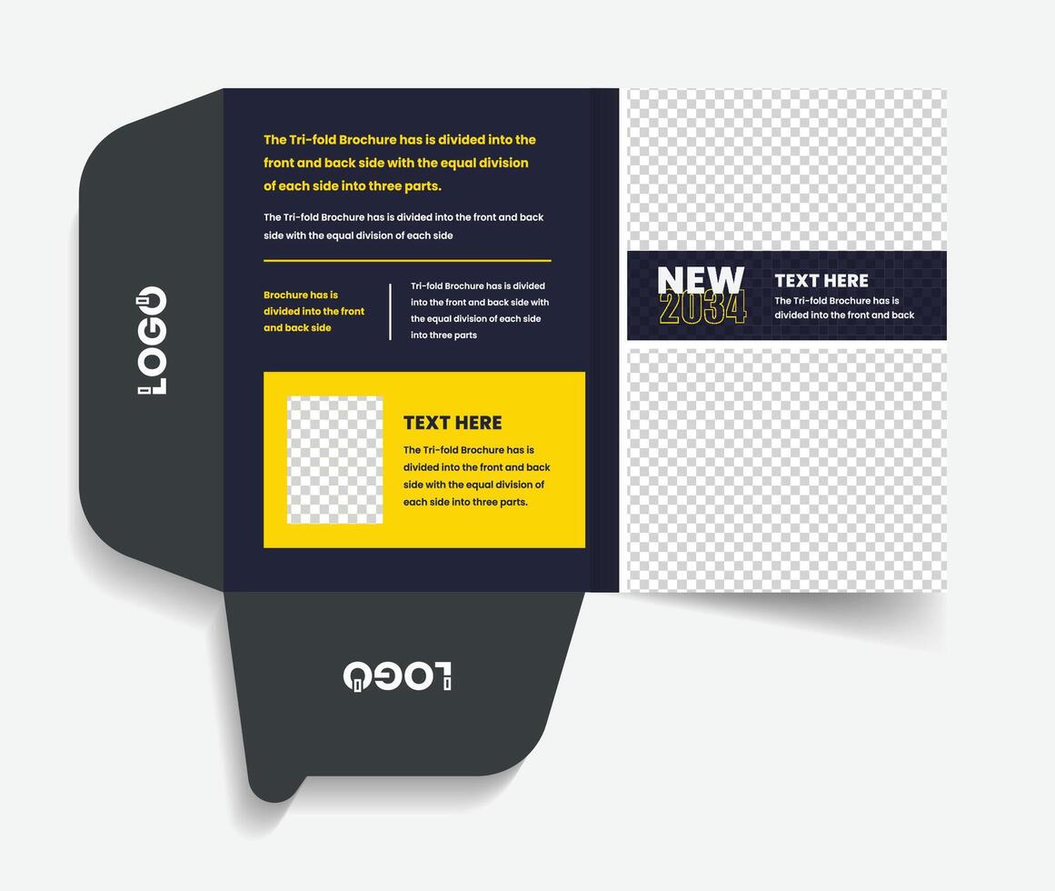 Folder design presentation for your business identity and branding vector