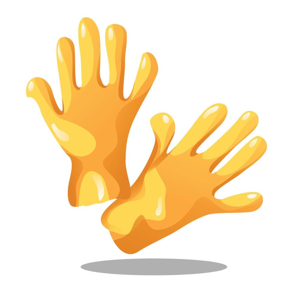 Rubber gloves icon vector