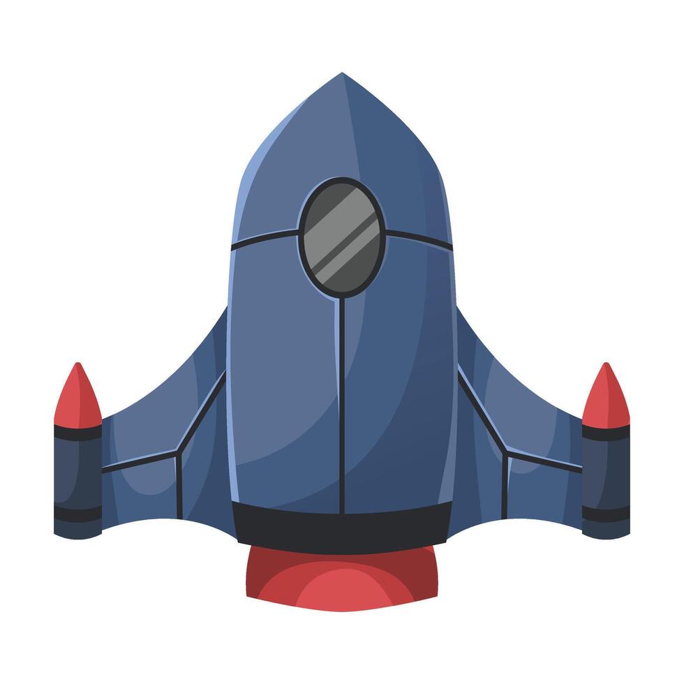 Space rocket illustration vector