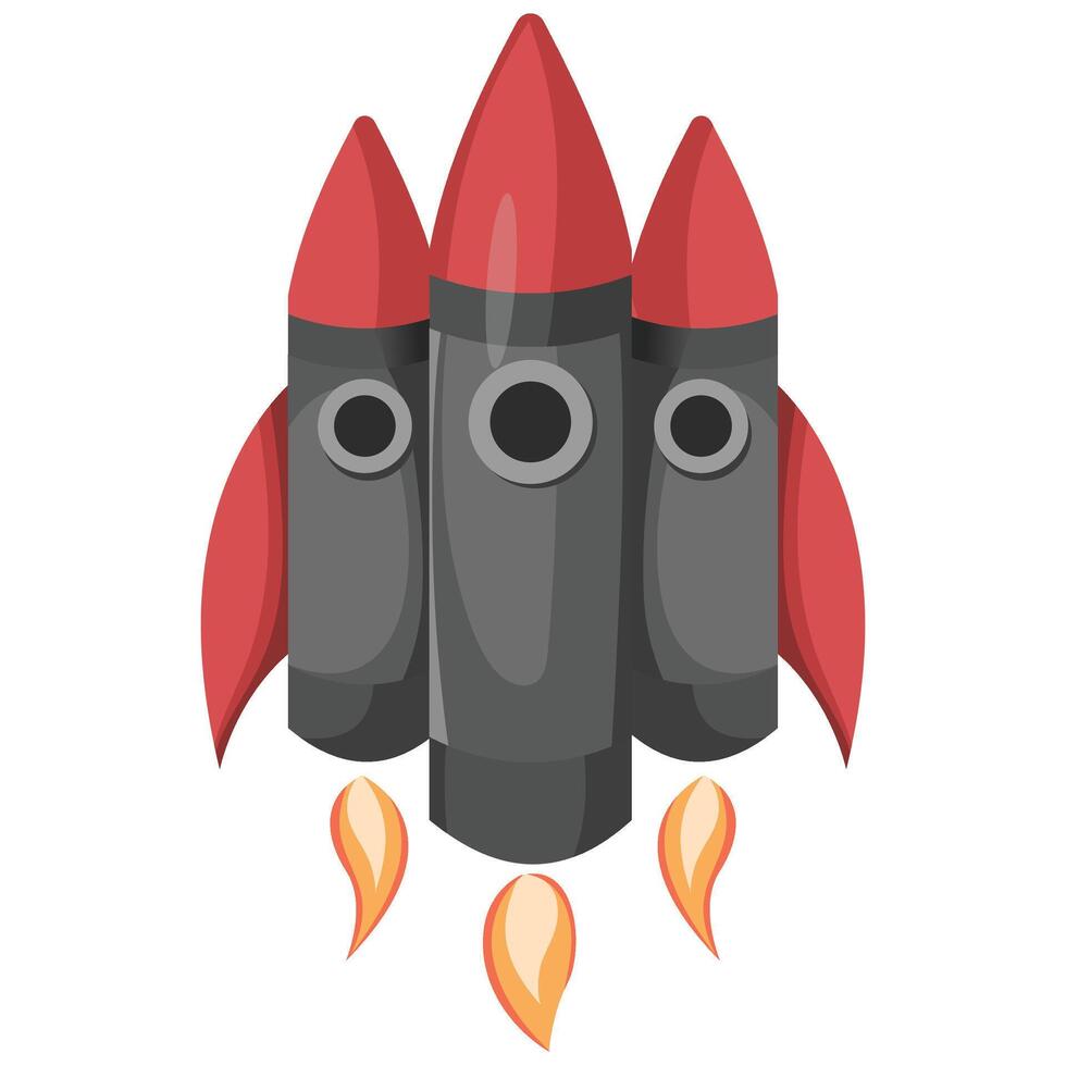 Rocket ship illustration vector