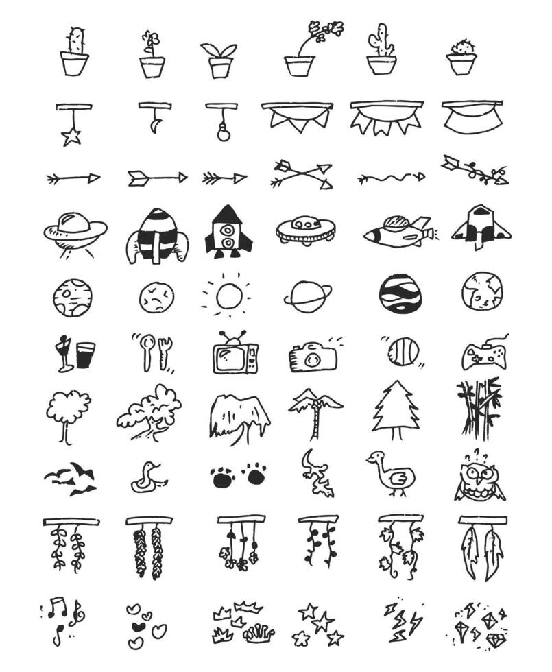 Vacation Vibes Icon Set vector