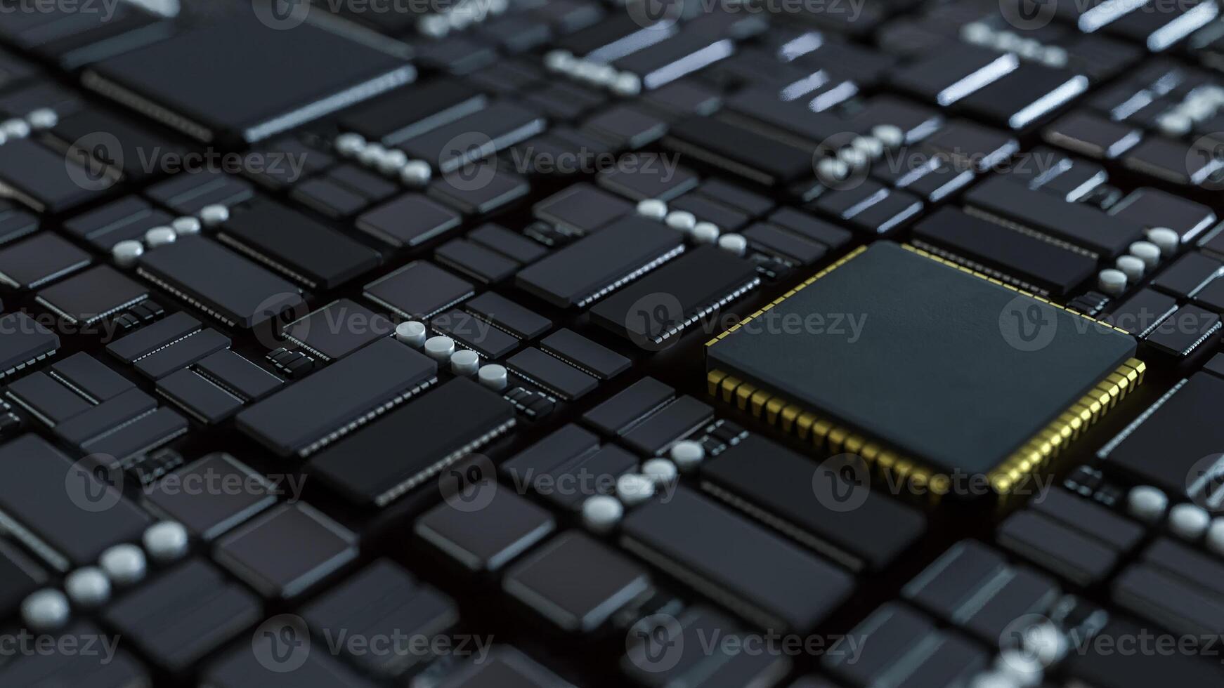 The Mother board for Technology concept 3d Rendering. photo
