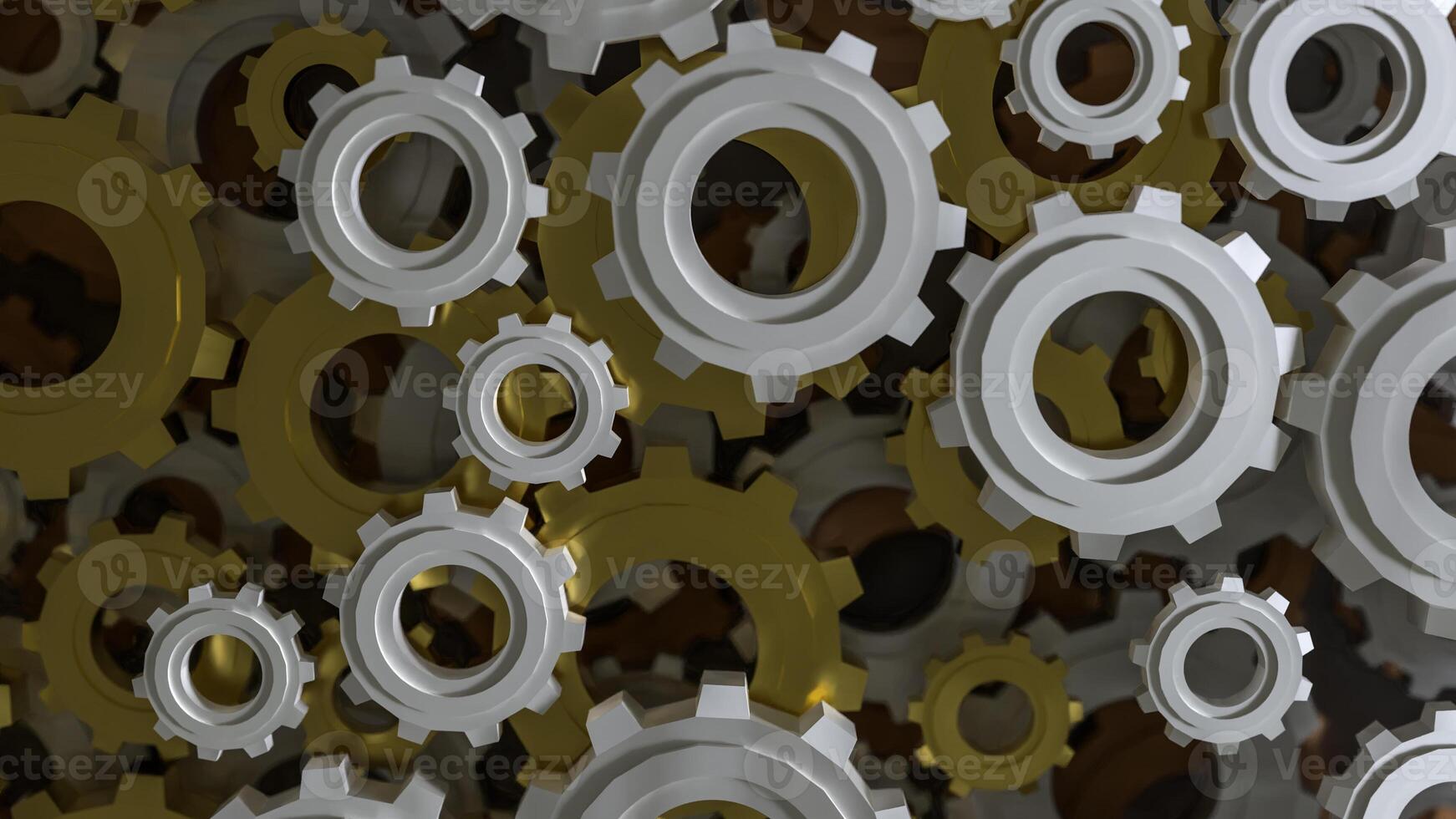 Gear Background for engineer or technology concept 3d rendering. photo