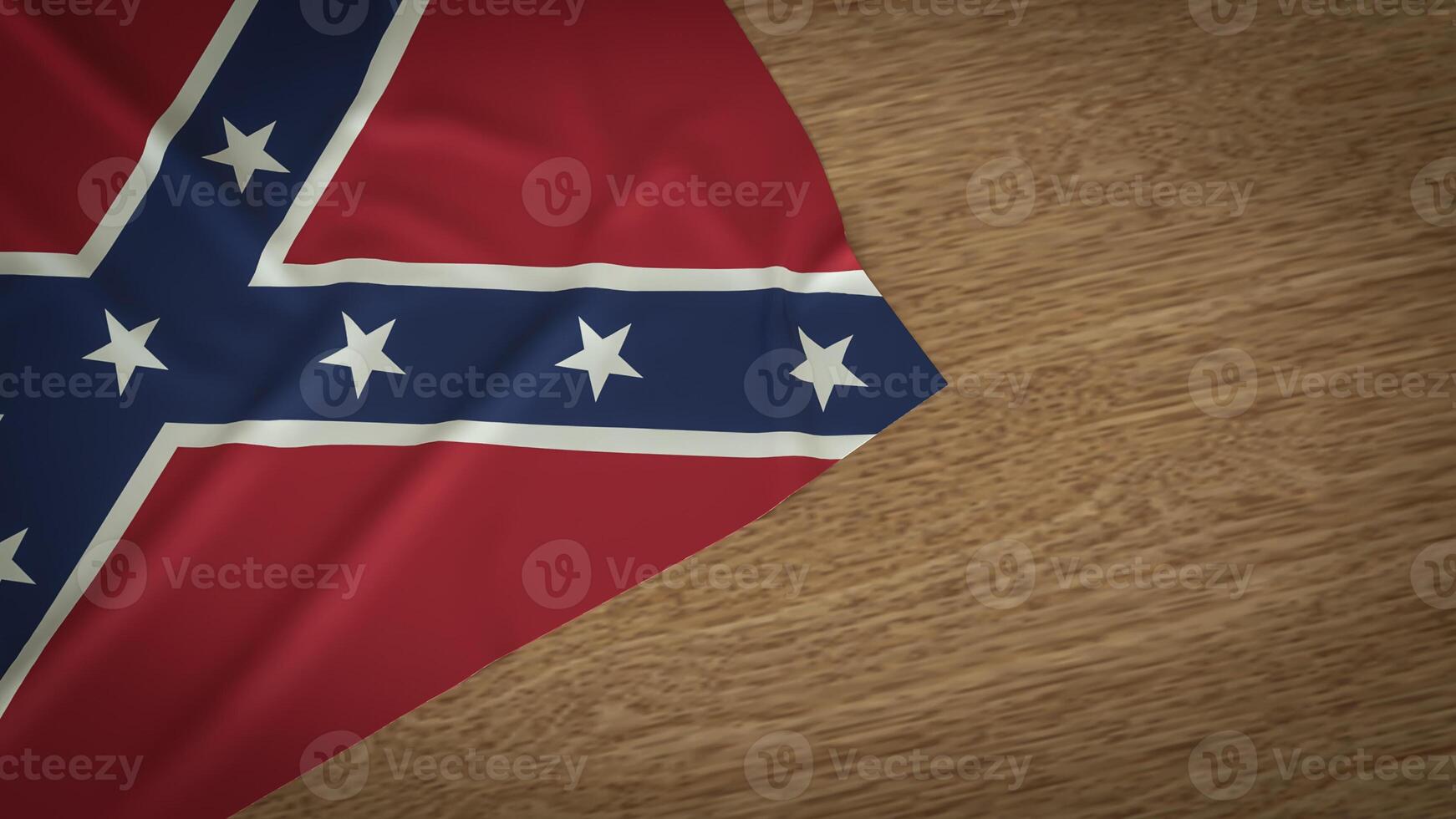 The Confederate Memorial Day flag for Holiday concept 3d Rendering. photo