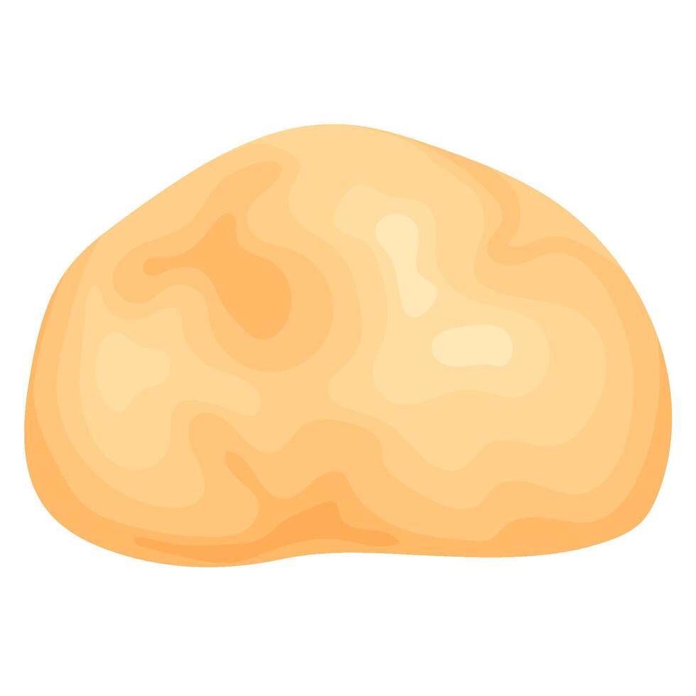 Different dough. Rolled out dough with a rolling pin vector