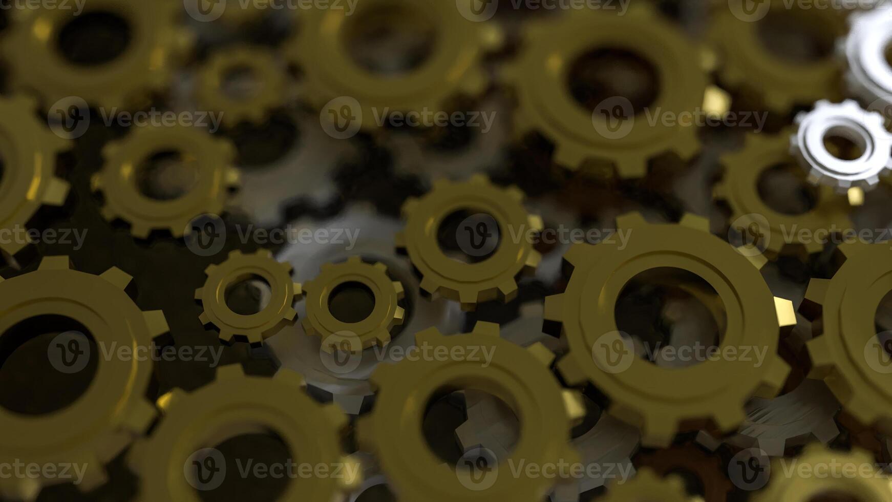 Gear Background for engineer or technology concept 3d rendering . photo