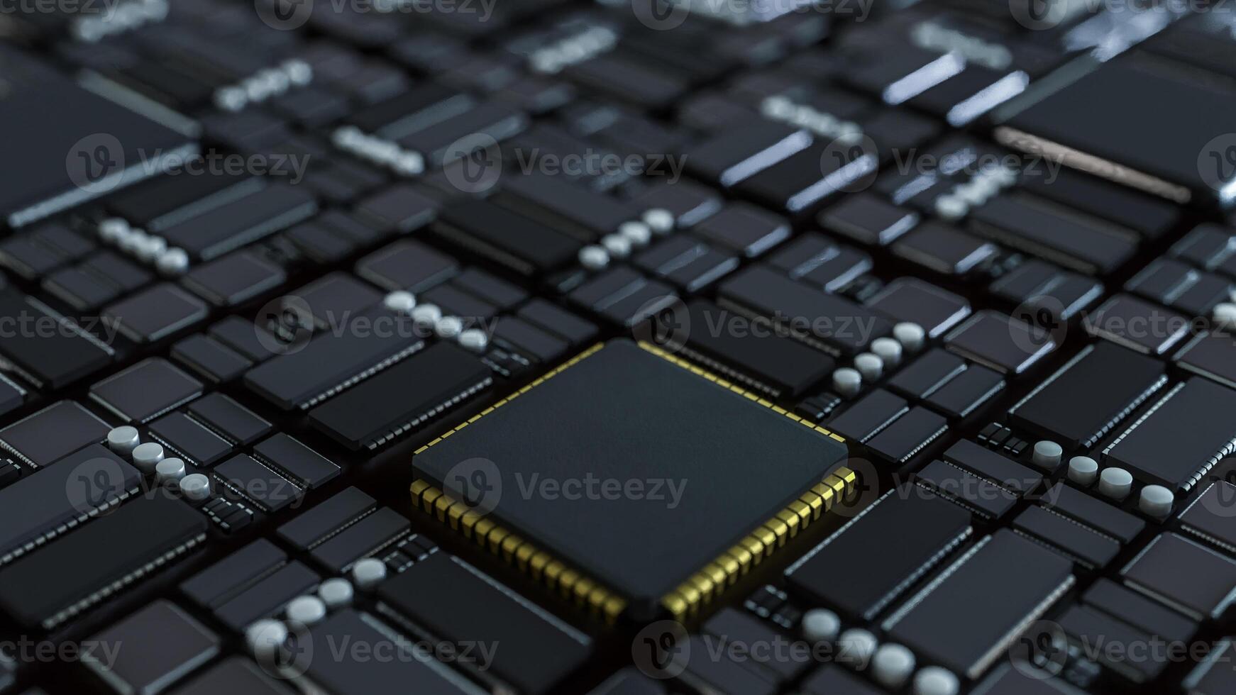 Mother board for Technology concept 3d Rendering. . photo