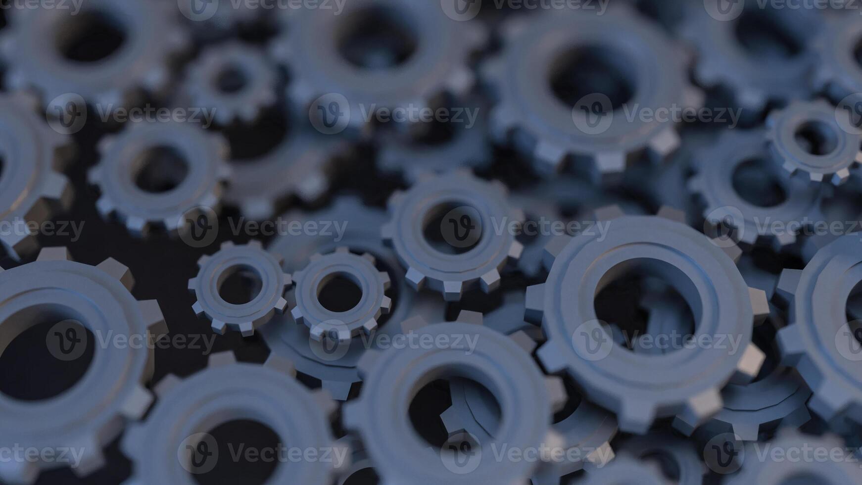 The Gear Background for engineer or technology concept 3d rendering. photo