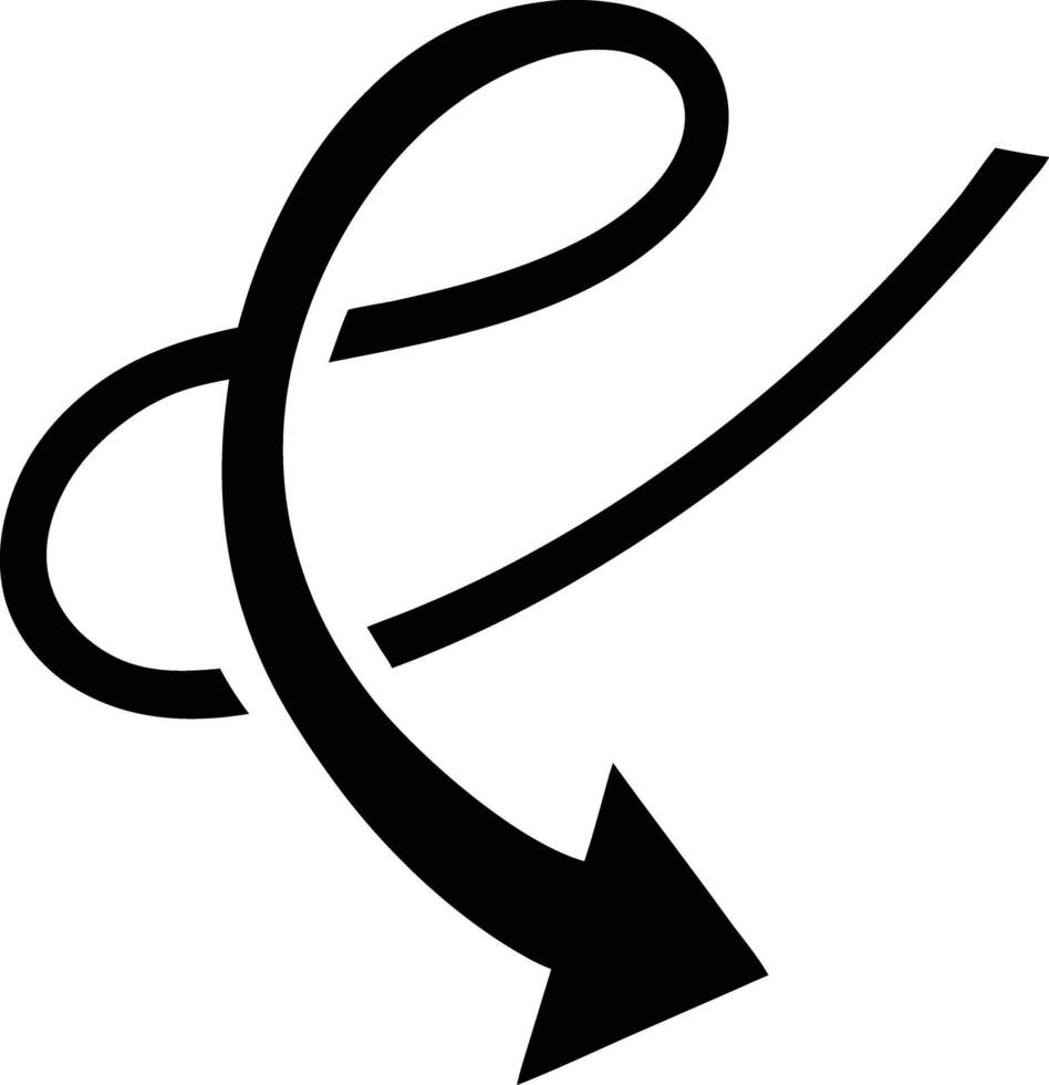 Hand Drawn Arrow Mark vector