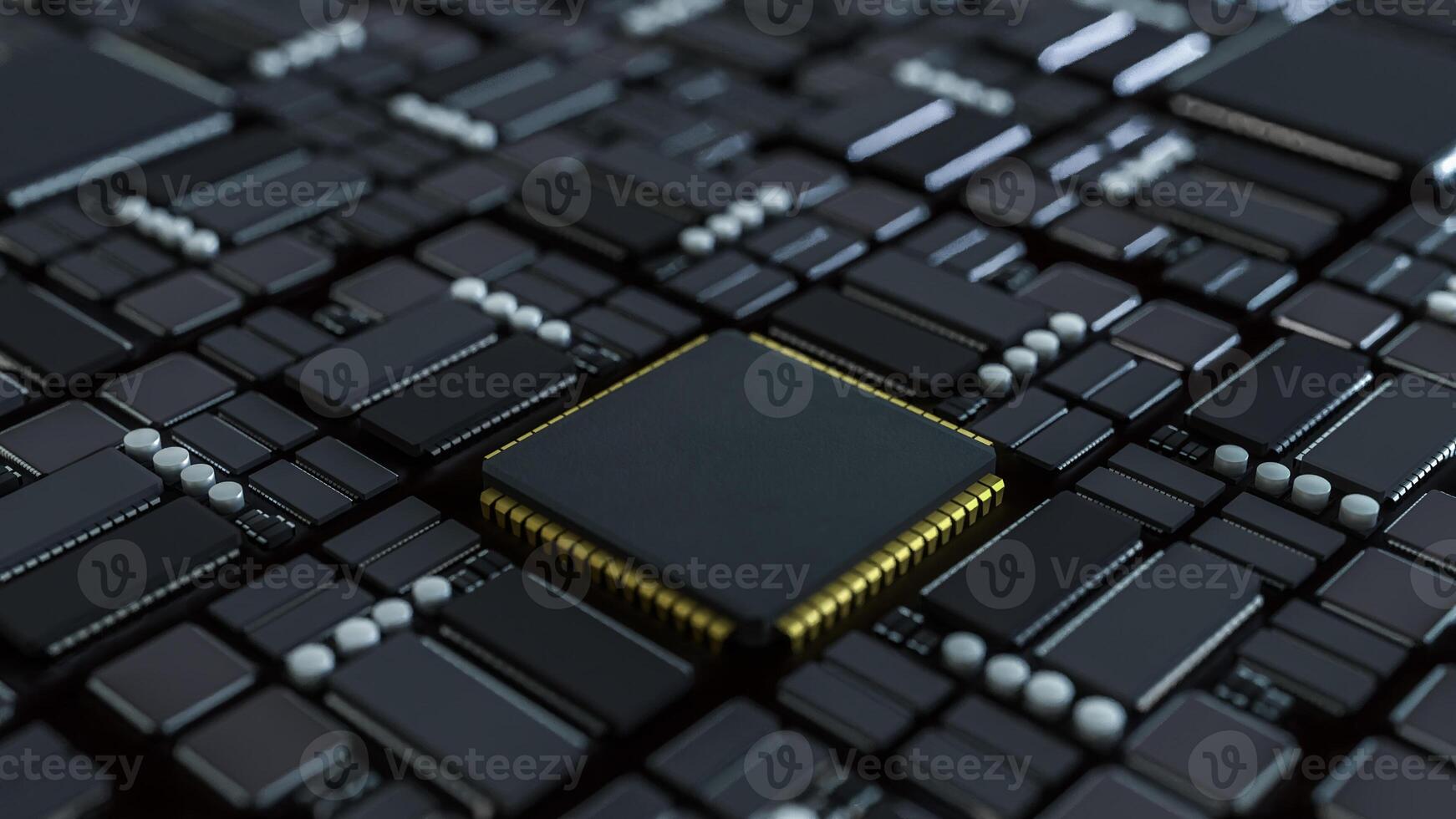 Mother board for Technology concept 3d Rendering. photo