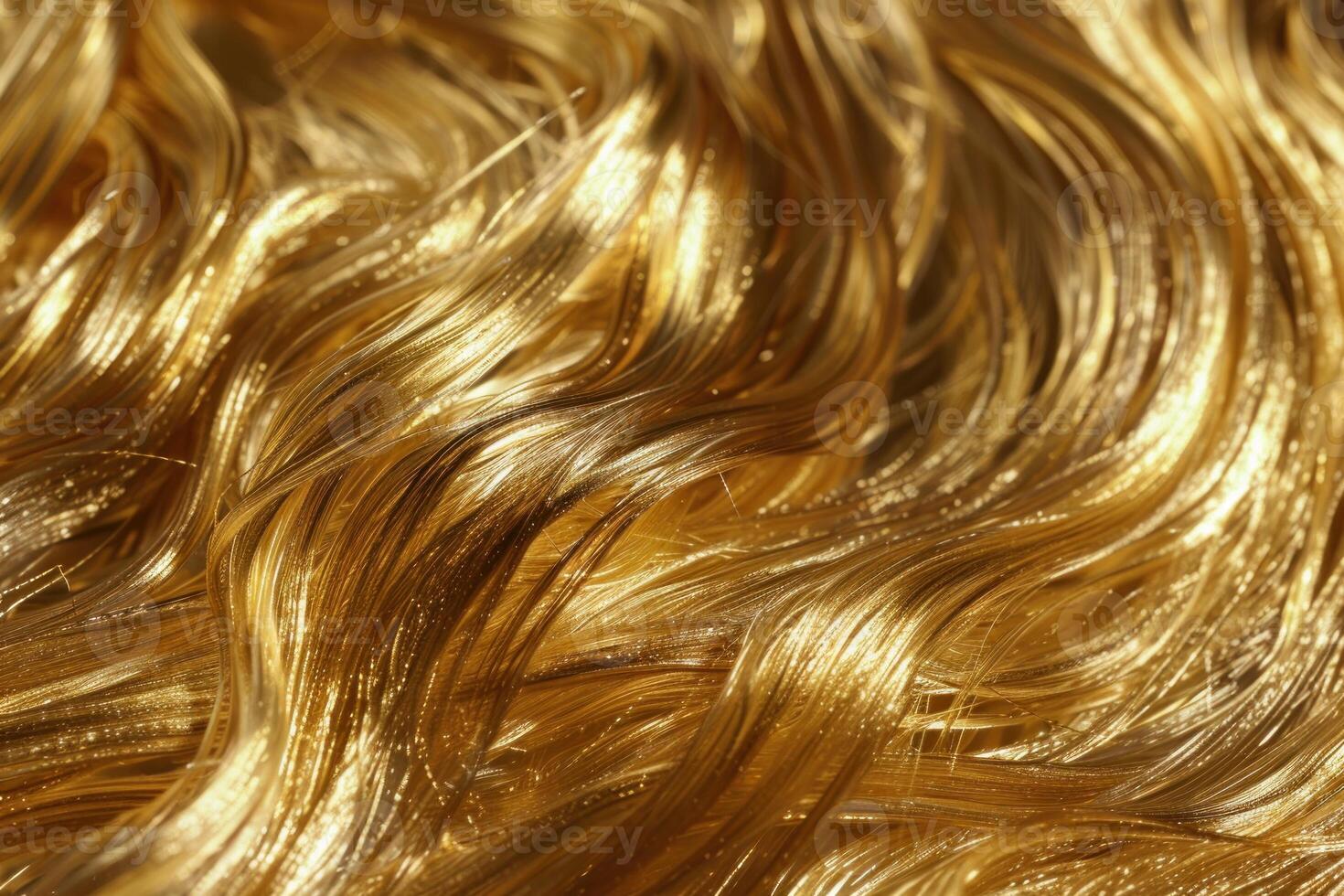 Golden strands flowing and glimmering, a luxurious abstract background photo