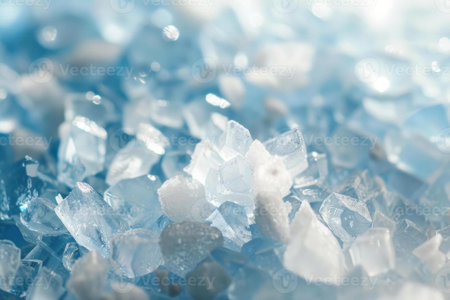 Monosodium glutamate crystals creating a sparkling culinary background photo