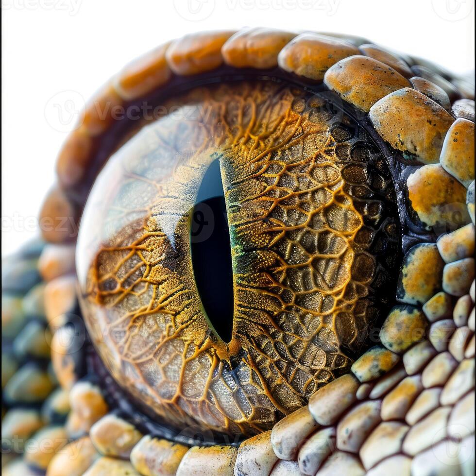 Reptile eye showing incredible detail and texture photo