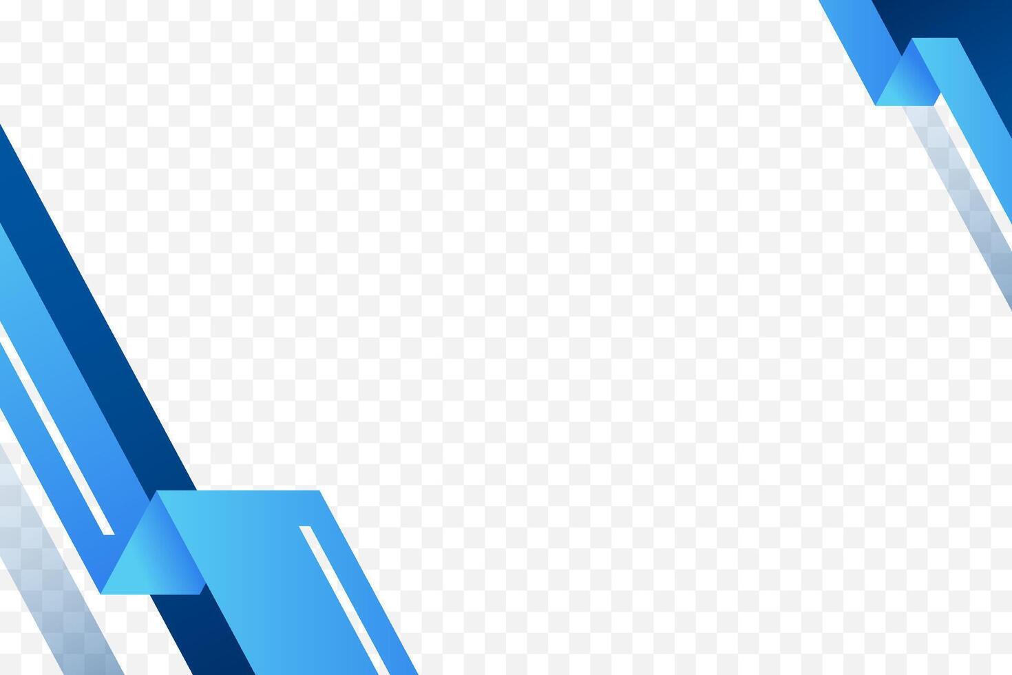 Blue gradient modern frame corner background illustration vector