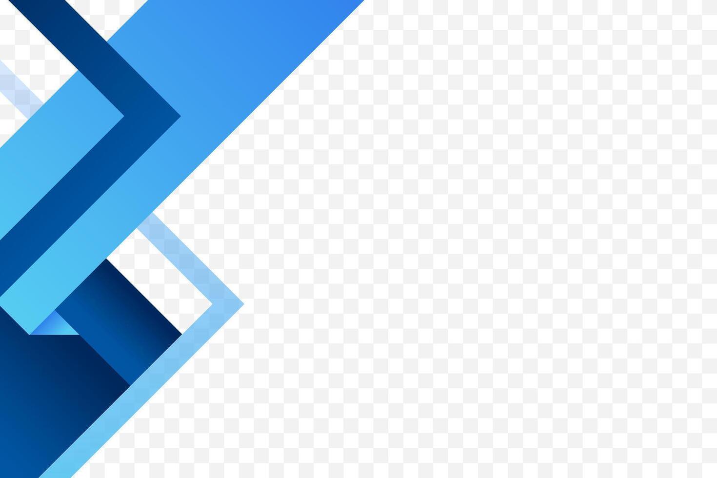 Creative blue geometric frame corner background illustration vector