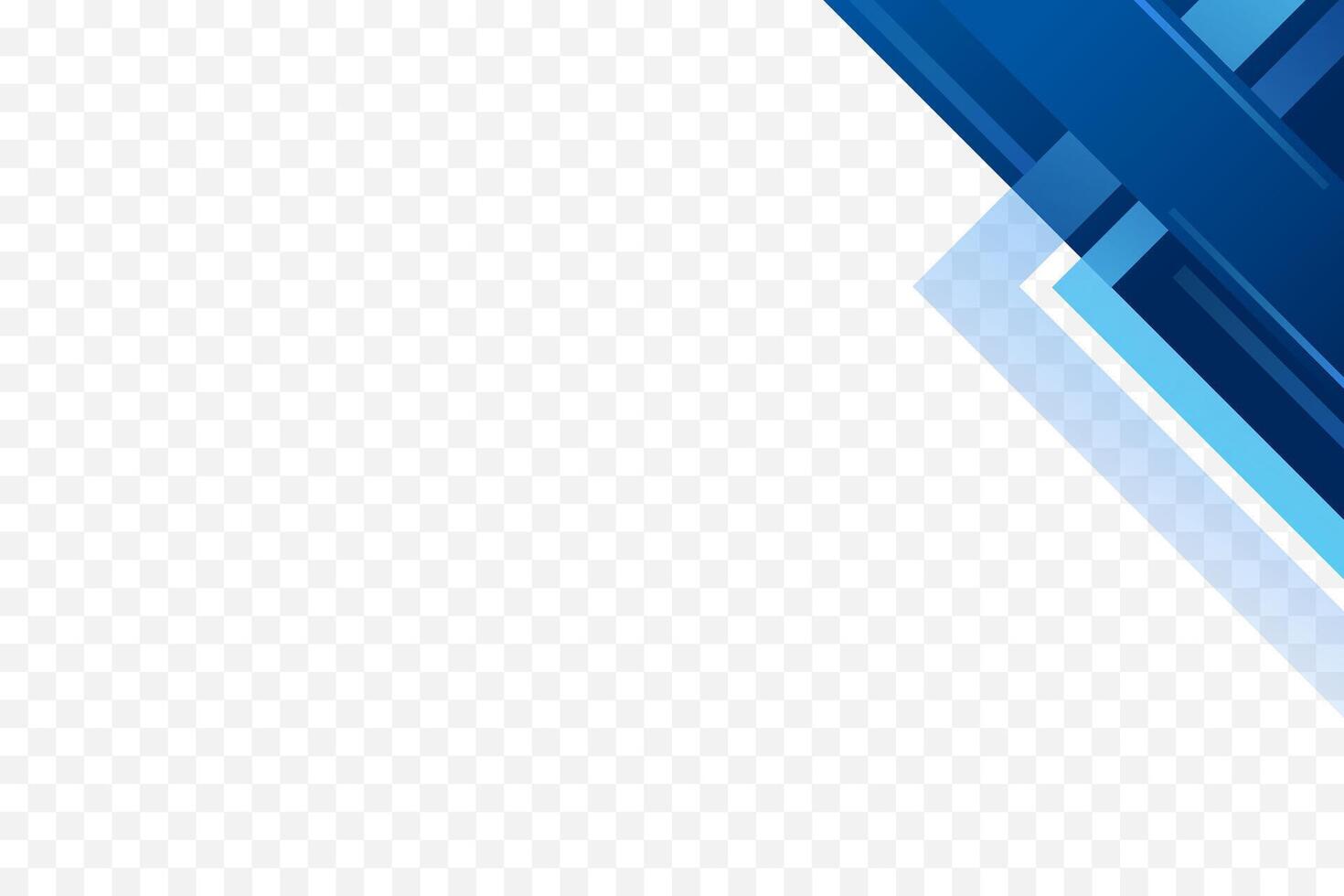 Blue geometric corner border frame background illustration vector