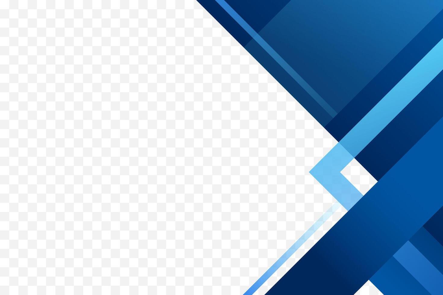 Modern blue geometric corner background illustration vector