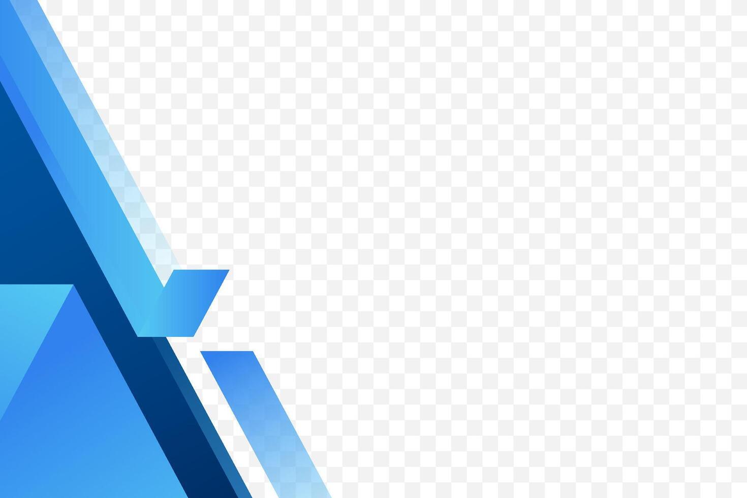 Blue geometric footer corner background illustration vector