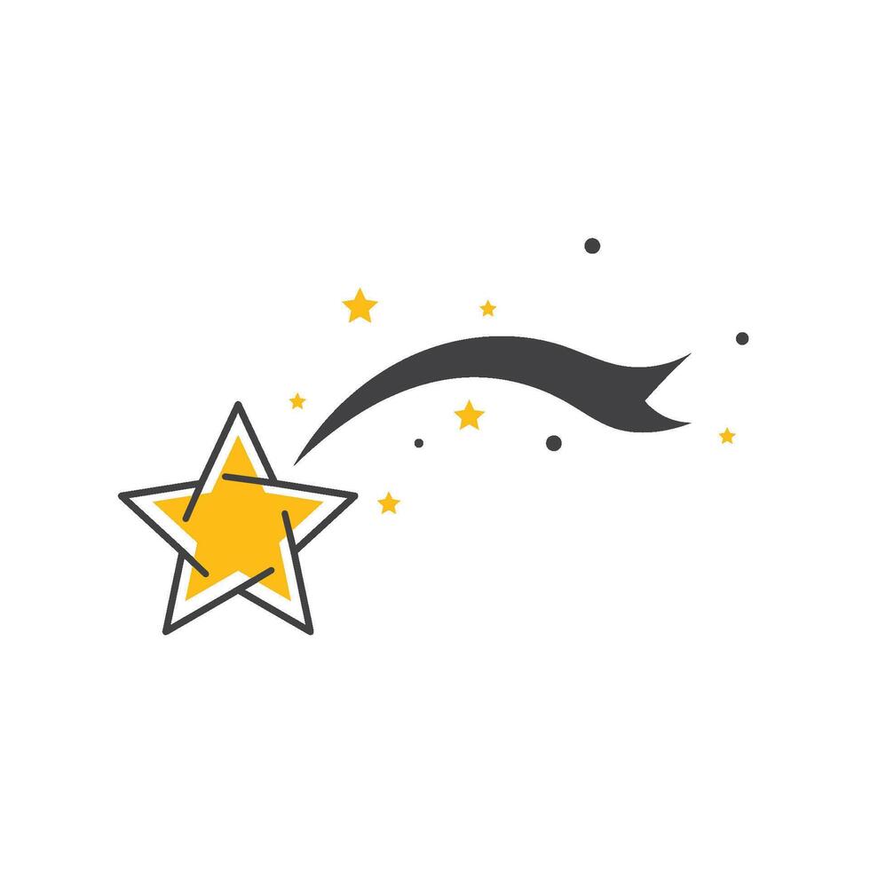 Star logo icon flat design vector