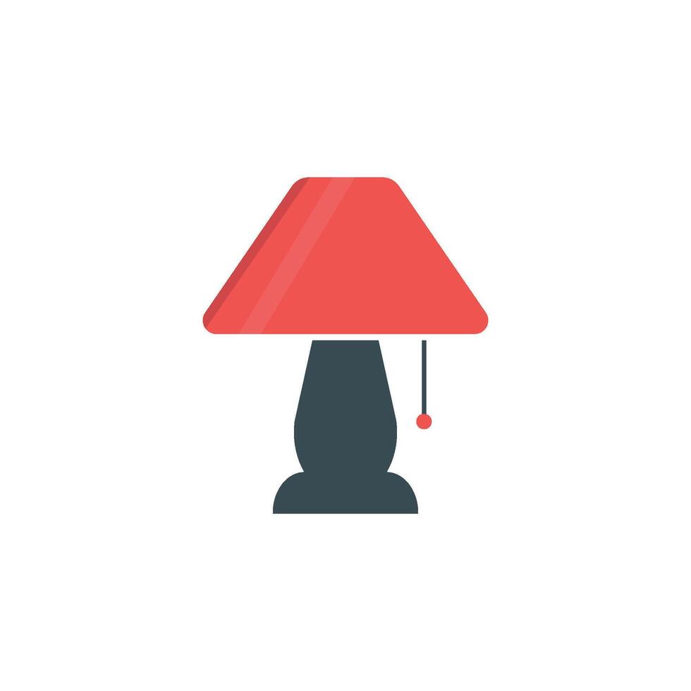 Night lamp icon vector
