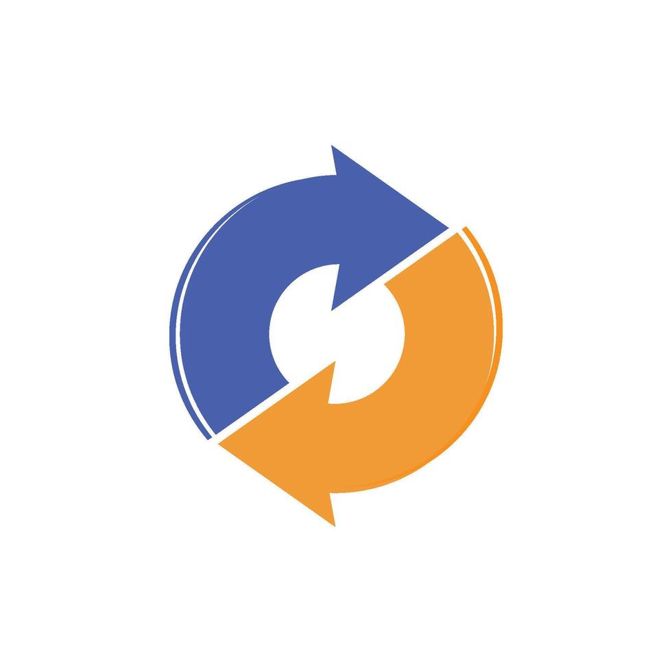 Arrow illustration logo vector