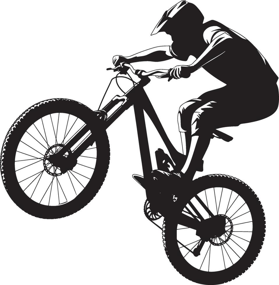 Cycle silhouette illustration isolated on a white background vector