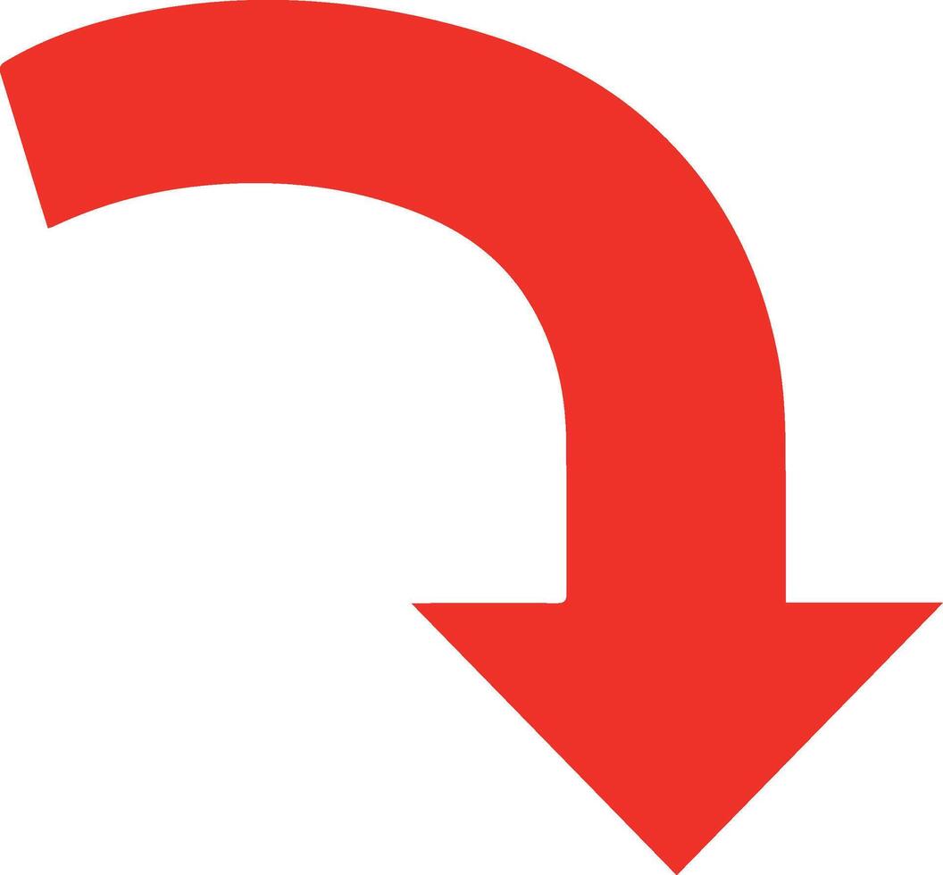 Red Arrow icon vector
